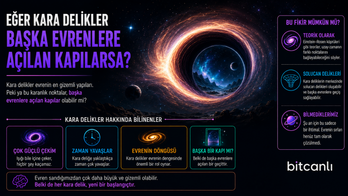 Eğer Kara Delikler Başka Evrenlere Açılan Kapılarsa?